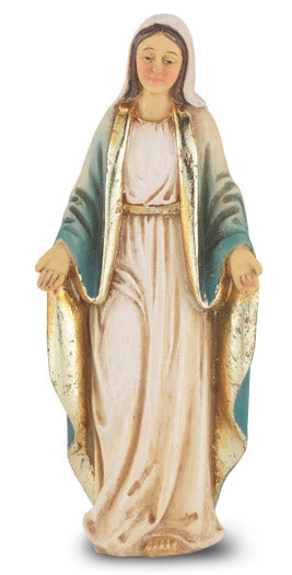 Our Lady of Grace 4" Statue Figure  - Patron Saint Collection by Hirten