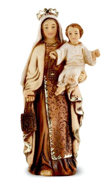 Our Lady of Mount Carmel 4" Saint Statue 1735-207