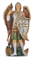 St. Michael the Archangel 4" Statue Figure - Patron of Police & Soldiers