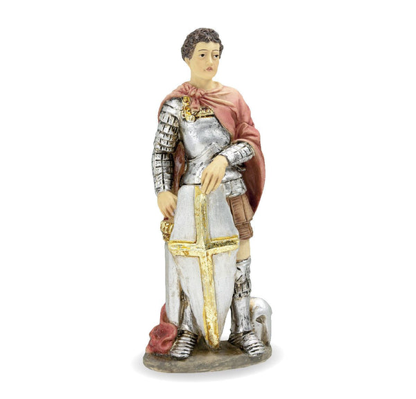 St. George 4" Saint Statue Patron of England - Hand Painted