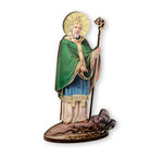 Laser Cut St. Patrick of Ireland 6" Standing Wooden Figure by Fratelli Bonella