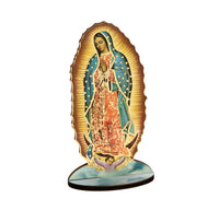 Laser Cut Our Lady of Guadalupe 6" Standing Wooden Statue Figure Italy Hirten 1760-H216