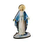 Laser Cut Our Lady of Grace 6" Standing Wooden Statue Figure  Italy Hirten 1760-H253