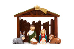 Nativity Set by Little Drops of Water - Stable with Holy Family 195100YX