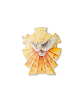 Holy Spirit Dove Polymer Tabletop or Wall Plaque - Made in ITALY - Confirmation 2327 Fars