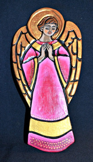 Praying Angel Ceramic Handcrafted Tile Plaque BY Sisters of St. Francis