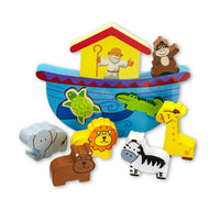 Child's Noah's Ark Wood Block Puzzle Hirten 2724