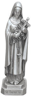 St. Therese of Lisieux "Little Flower" 3.5" Pewter Statue - Made in USA!