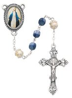 6MM Blue & Pearl Our Lady of Grace Rosary