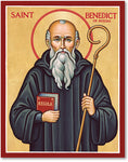 St. Benedict Icon 8x10 Print Unframed by Monastery Icons 403LGU