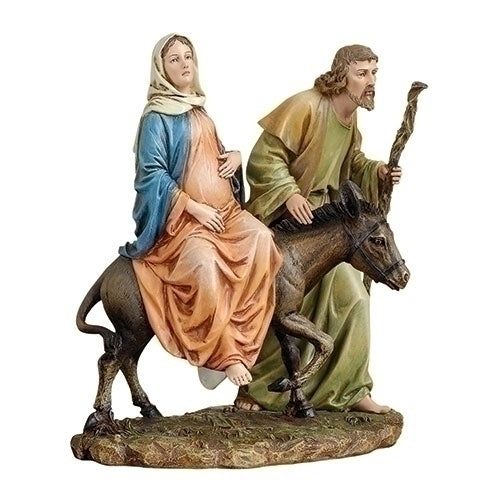 La Posada Figure Travel to Bethlehem Joseph & Mary by Joseph's Studio Advent