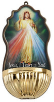 Divine Mercy Plastic Holy Water Font 45-700-DM