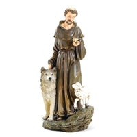 St. Francis of Assisi 9.75" Statue Figure by Joseph's Studio Roman 45693