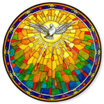 Holy Spirit Dove Stained Glass Suncatcher Sticker Window Cling