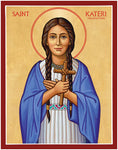 St. Kateri Tekakwitha Icon 8x10 Print Unframed by Monastery Icons 479UGL