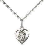 Sterling Silver Guardian Angel Pendant Necklace 18" by Bliss