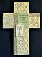 Celtic First Communion Irish Wall Cross 7"