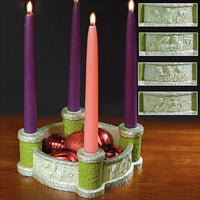 Bethlehem Scene Advent Wreath Candles Included