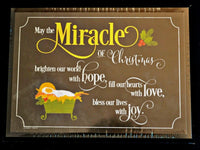 Miracle of Christmas Decorative Christmas Plaque Abbey Press 57186U