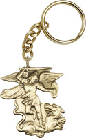 St. Michael the Archangel Gold Oxide Key Ring Keychain By Bliss MADE USA