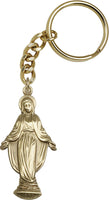 Our Lady of Grace Gold Oxide Key Ring Keychain By Bliss MADE USA