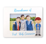 First Communion Boy Blue 4x6 Photo Frame Hirten 5977