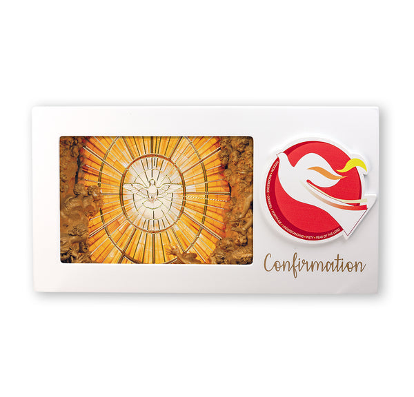 Confirmation 4x6 Photo Frame with 3D Dove & Gifts of Spirit