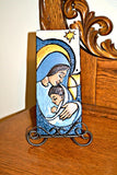 Madonna & Baby Jesus Ceramic Handcrafted Tile Plaque BY Sisters of St. Francis
