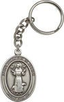 St. Francis of Assisi Pewter Key Ring Keychain By Bliss MADE USA