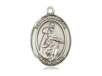 St. Isabella of Portugal Sterling Silver Oval Patron Medal Only Bliss Large