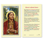 St. Kateri Tekakwitha Prayer Holy Card - 25/pack by Ambrosiana - Laminated