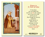 St. Rose of Lima Prayer Holy Card - 25/pack by Ambrosiana - Laminated