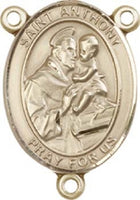 St. Anthony of Gold Filled Padua Rosary Centerpiece ONLY -  by Bliss