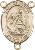 Gold Filled Saint Catherine of Siena Rosary Centerpiece ONLY - Make Your Own Rosary