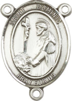 Pewter Saint Dominic Rosary Centerpiece ONLY - Make Your Own Rosary