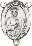 Sterling Silver Saint Jude Rosary Centerpiece ONLY - Make Your Own Rosary