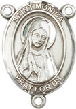 Pewter Saint Monica Rosary Centerpiece ONLY - Make Your Own Rosary