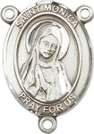 Sterling Silver Saint Monica Rosary Centerpiece ONLY - Make Your Own Rosary