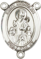 Pewter Saint Nicholas Rosary Centerpiece ONLY - Make Your Own Rosary