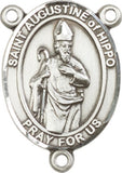 Pewter Saint Augustine of Hippo Rosary Centerpiece ONLY - Make Your Own Rosary
