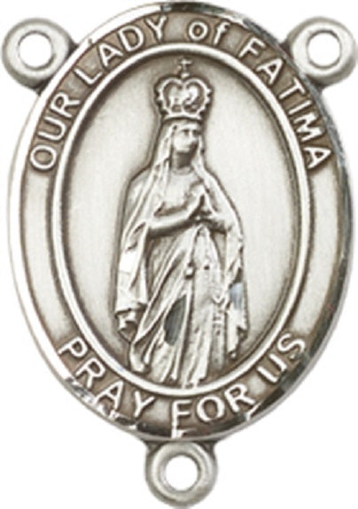 Pewter Our Lady of Fatima Rosary Centerpiece ONLY - Make Your Own Rosary by Bliss