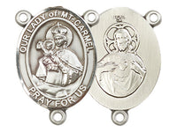 Pewter Our Lady of Mount Carmel Rosary Centerpiece ONLY - Make Your Own Rosary by Bliss