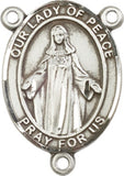 Pewter Our Lady of Peace Rosary Centerpiece ONLY - Make Your Own Rosary by Bliss
