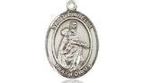 St. Isabella of Portugal Sterling Silver Oval Patron Medal Only Bliss Medium
