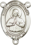 Pewter Saint John Vianney Rosary Centerpiece ONLY - Make Your Own Rosary