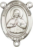 Sterling Silver Saint John Vianney Rosary Centerpiece ONLY - Make Your Own Rosary