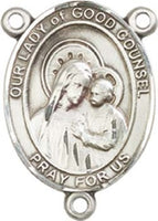 Sterling Silver Our Lady of Good Counsel Rosary Centerpiece ONLY - Make Your Own Rosary