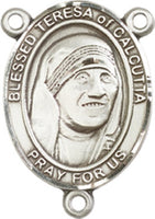 Pewter Saint Teresa of Calcutta Rosary Centerpiece ONLY - Make Your Own Rosary by Bliss