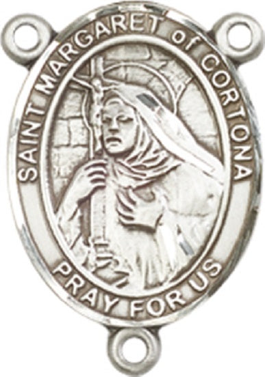 Pewter Saint Margaret of Cortona Rosary Centerpiece ONLY - Make Your Own Rosary by Bliss