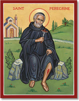 St. Peregrine Icon 4x6 Print Unframed by Monastery Icons 901MED